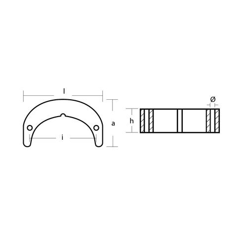 ANOD EVINRUDE ALU 50-115HK FRO